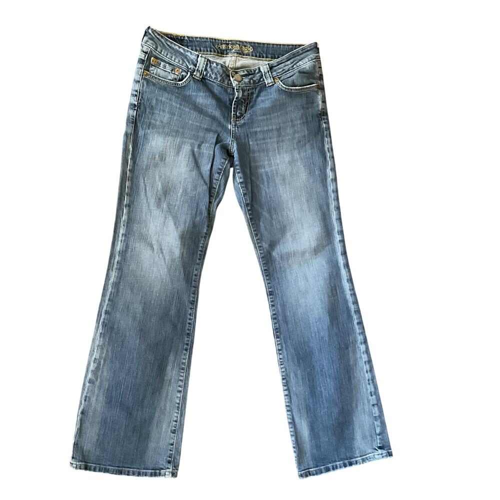 American Eagle Y2K Low Rise Bootcut Jeans Women’s Size 8 Medium Wash Stretch